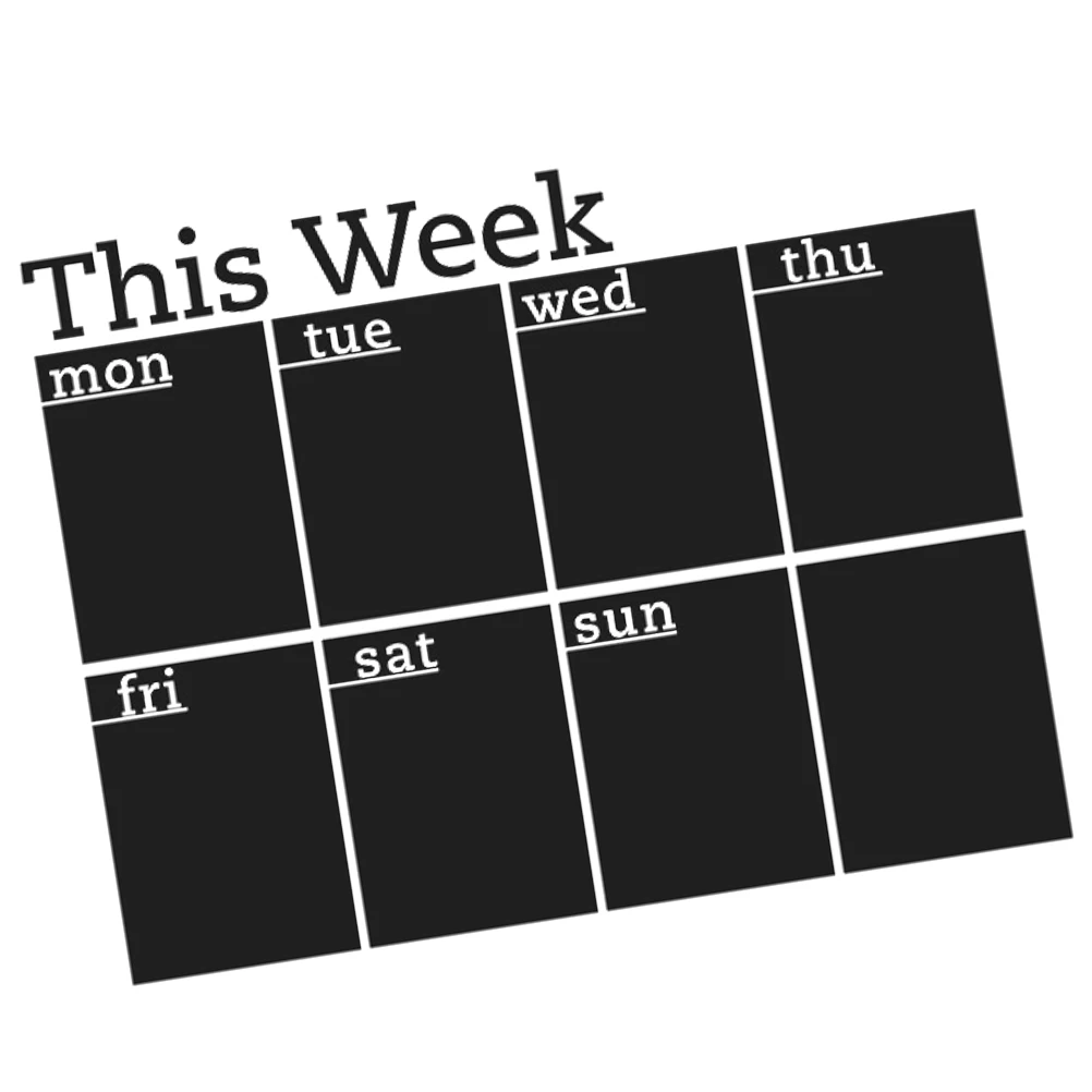 

Blackboard Stickers 45x58cm Removable PVC Weekly Planner Chalkboard Calendar Wall Sticker Self Adhesive Schedule Board