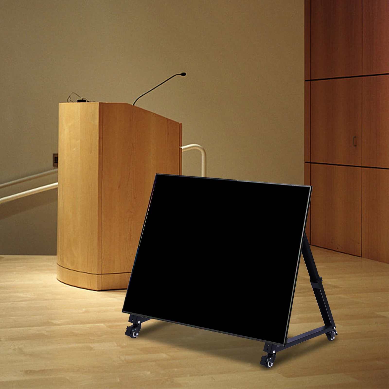 Low Height Triangular Mobile TV Stand,Monitor Floor Stand Cart for 19-55" Screen Mobile TV Stand Low Height Triangular Monitor