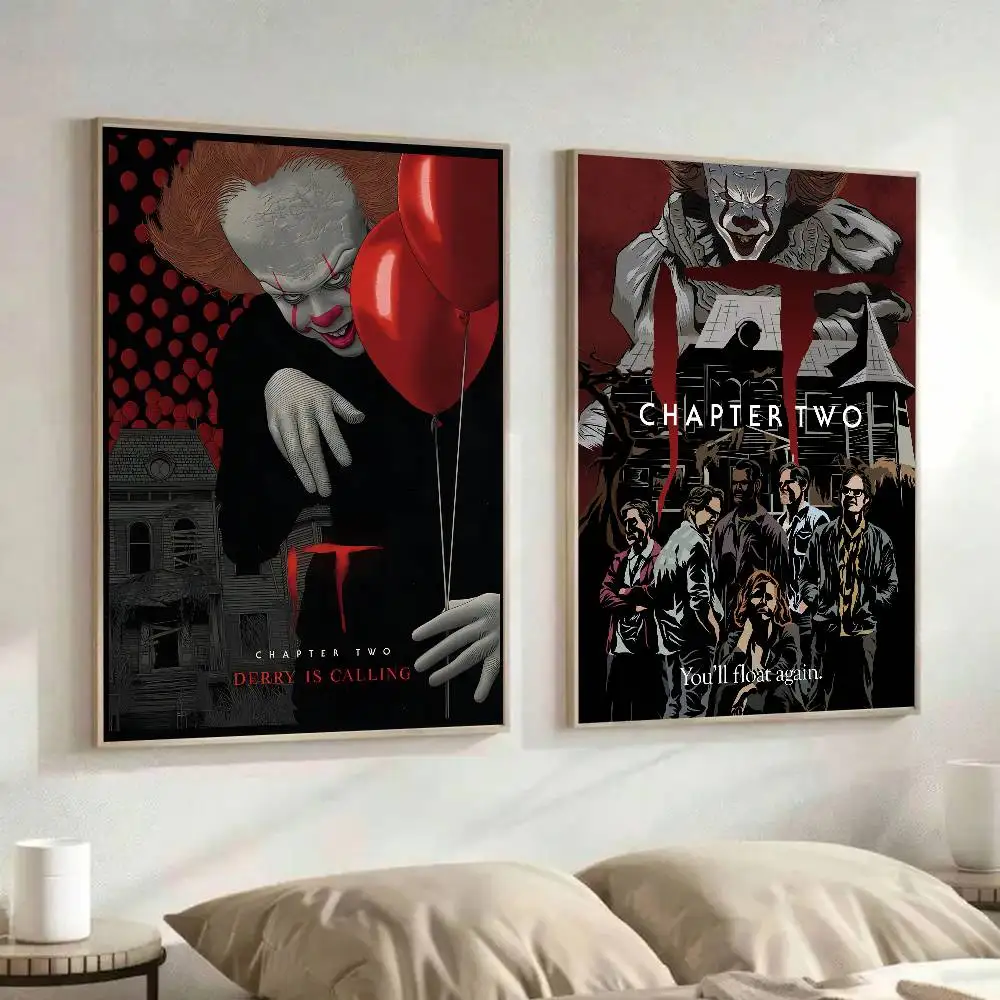 1 قطعة IT It الفصل الأول الرعب المشارك ذاتية اللصق الفن ورقة مقاومة للماء ملصق مقهى بار غرفة جدار ديكور #2