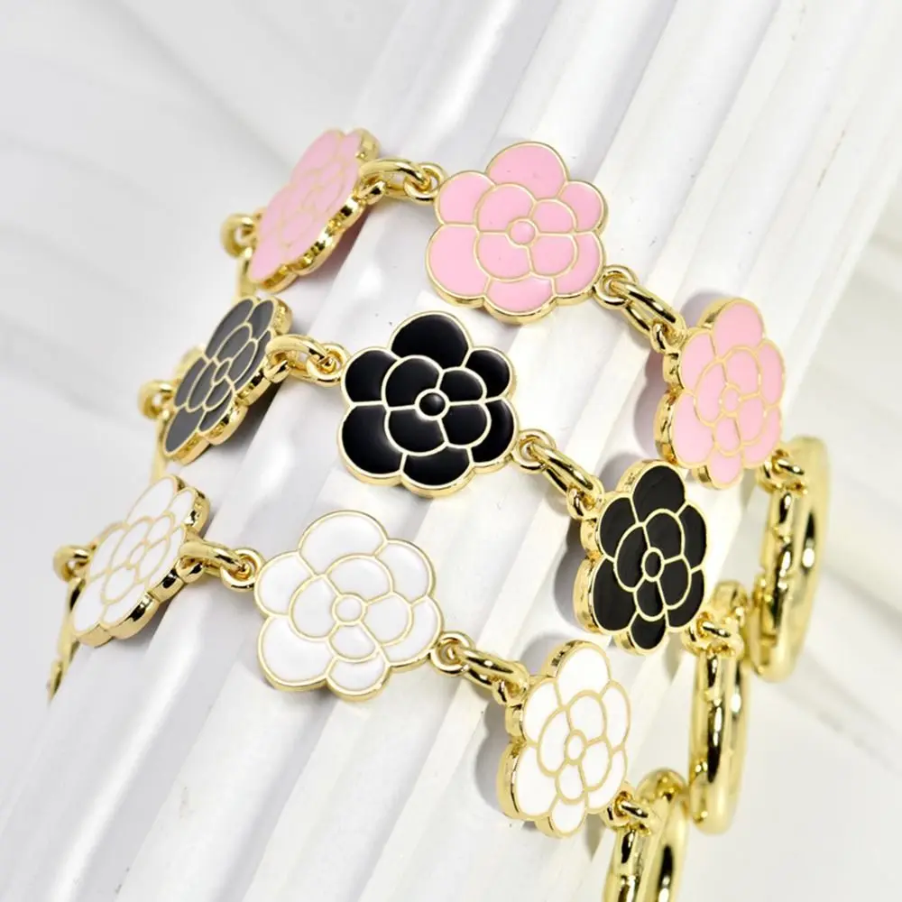 Bag Accessories Camellia Shape Hardware Handbag Strap Extender Bag Chain Replacement Chain Handbag Bag Extension Chain