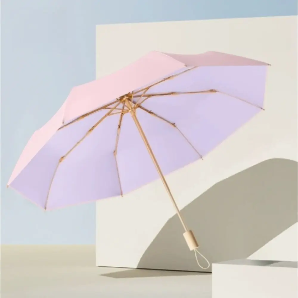 

UV Protection Color Glue Umbrella UPF 50+ All-weather Rain or Shine Folding Umbrella Windproof Lightweight Mini Sun Umbrella