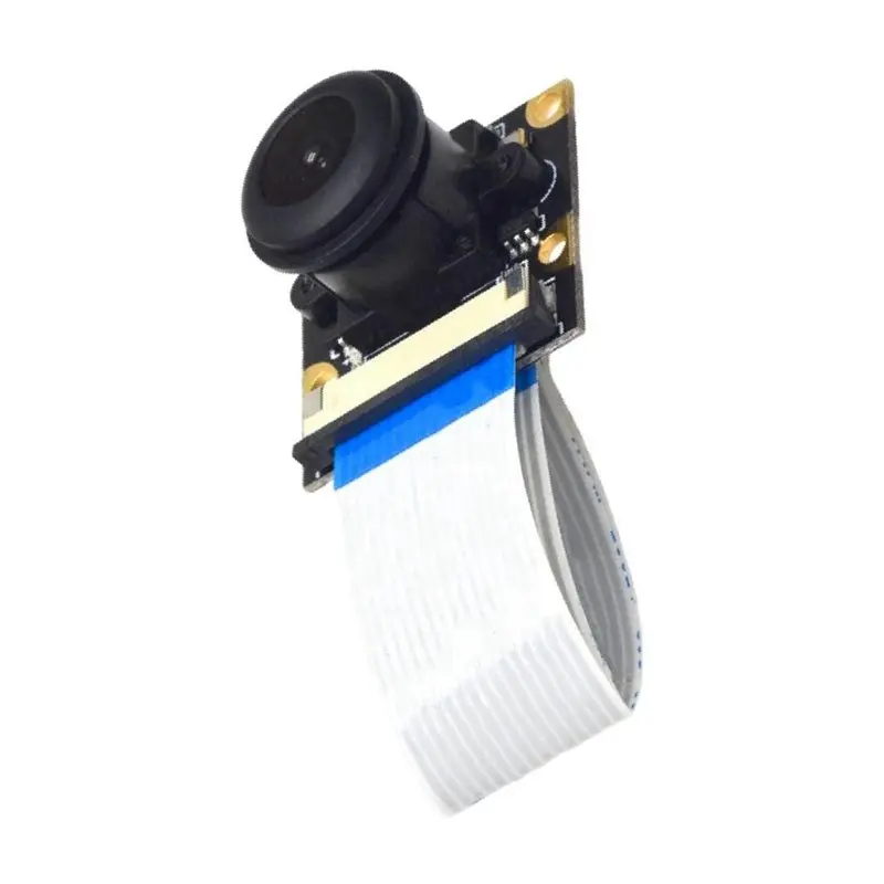 AT12 OV5647 160 Degree Fisheye Camera Module For Raspberry Pi 3B 4B 3B+ Adjustable Focus 5MP 3.6MM HD Night Vision