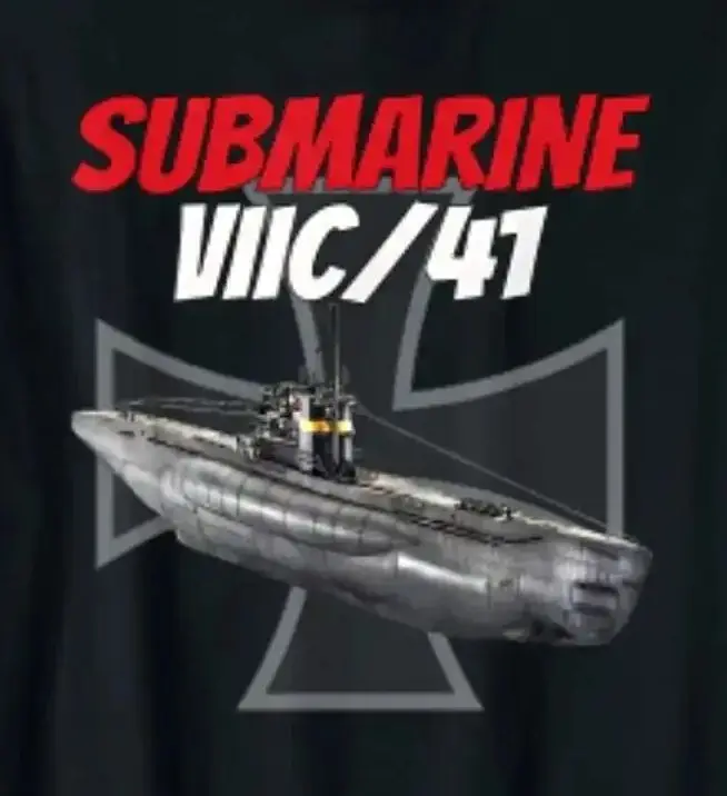 

WWII German Marine Type VIIC/41 Submarine T-Shirt 100% Cotton O-Neck Summer Short Sleeve Casual Mens T-shirt Size S-3XL