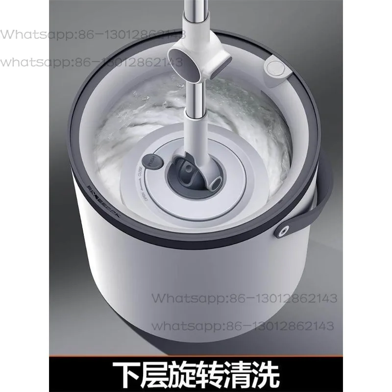 Mop bucket integrated fully automatic with bucket a complete set of floor towing automatic dehydration rotary mop household