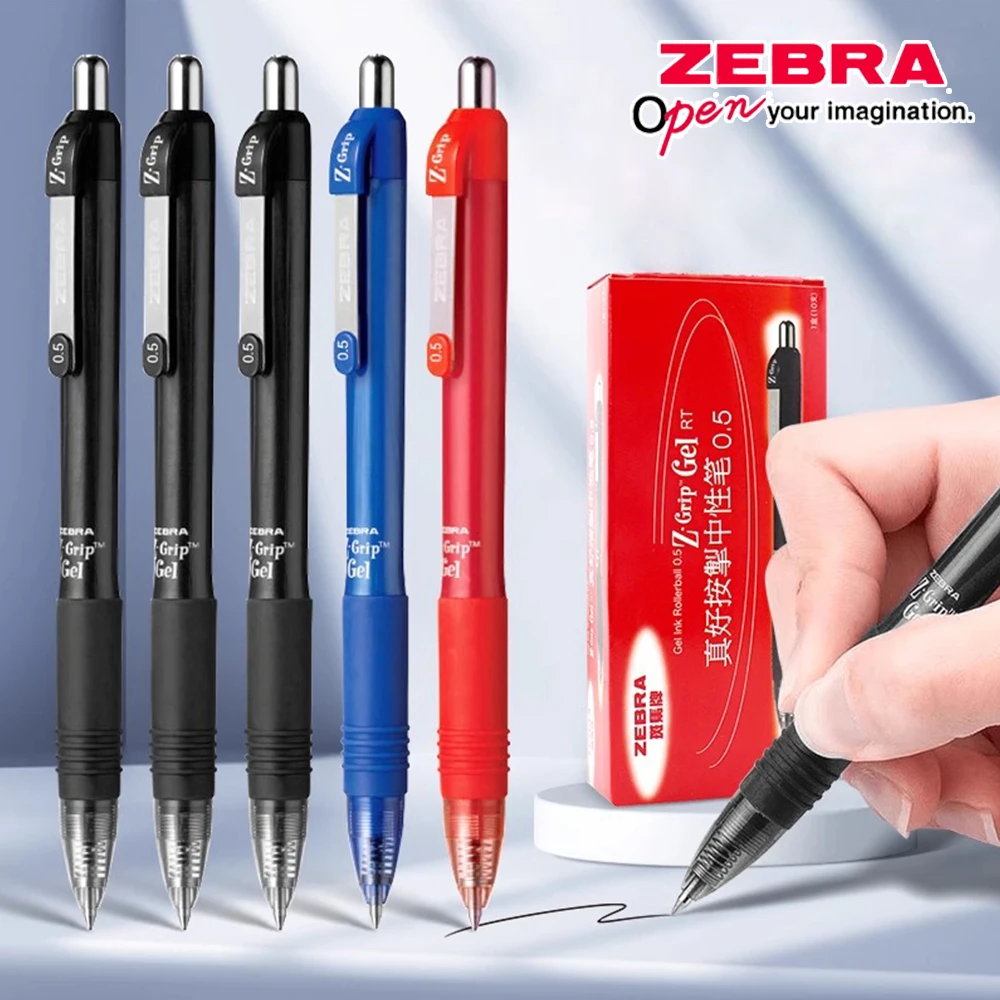 

10pcs ZEBRA Gel Pens ZGrip Series JJ3 0.5mm Student Writing Large Capacity Office Signature Boxed Japanese Stationery