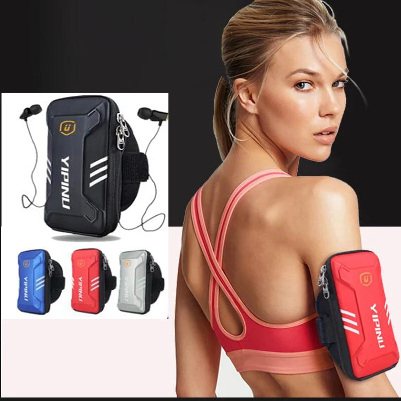 Men Women Waterproof Reflective Sports Arm Bag Fitness Night Running Jogging Cycling Phone Case Holder Wallet Armband Pouch