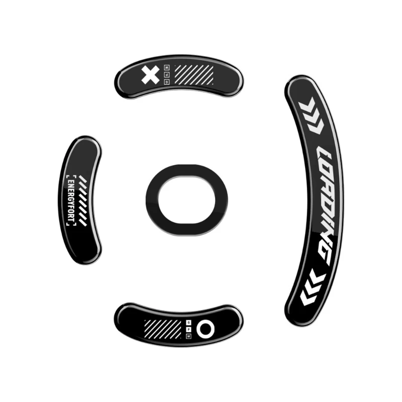 ملصق ماوس اللعبة زلاجات الفأرة الزجاجية وأقدام الماوس لزيادة دقة GPW1