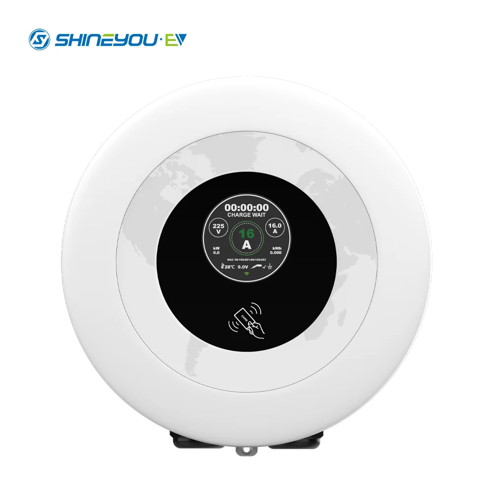 

Shineyou Type 2 22 кВт AC Wallbox 32A 3-фазная настенная зарядная станция для домашнего использования для электромобилей