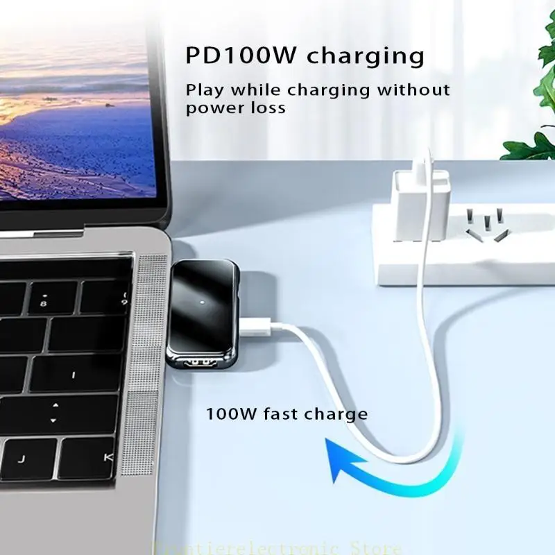 

G8DB Intelligent Type-C Docking Station Hub 3 in 1 USB Hub Splitter to HDMI+PD+USB3.0
