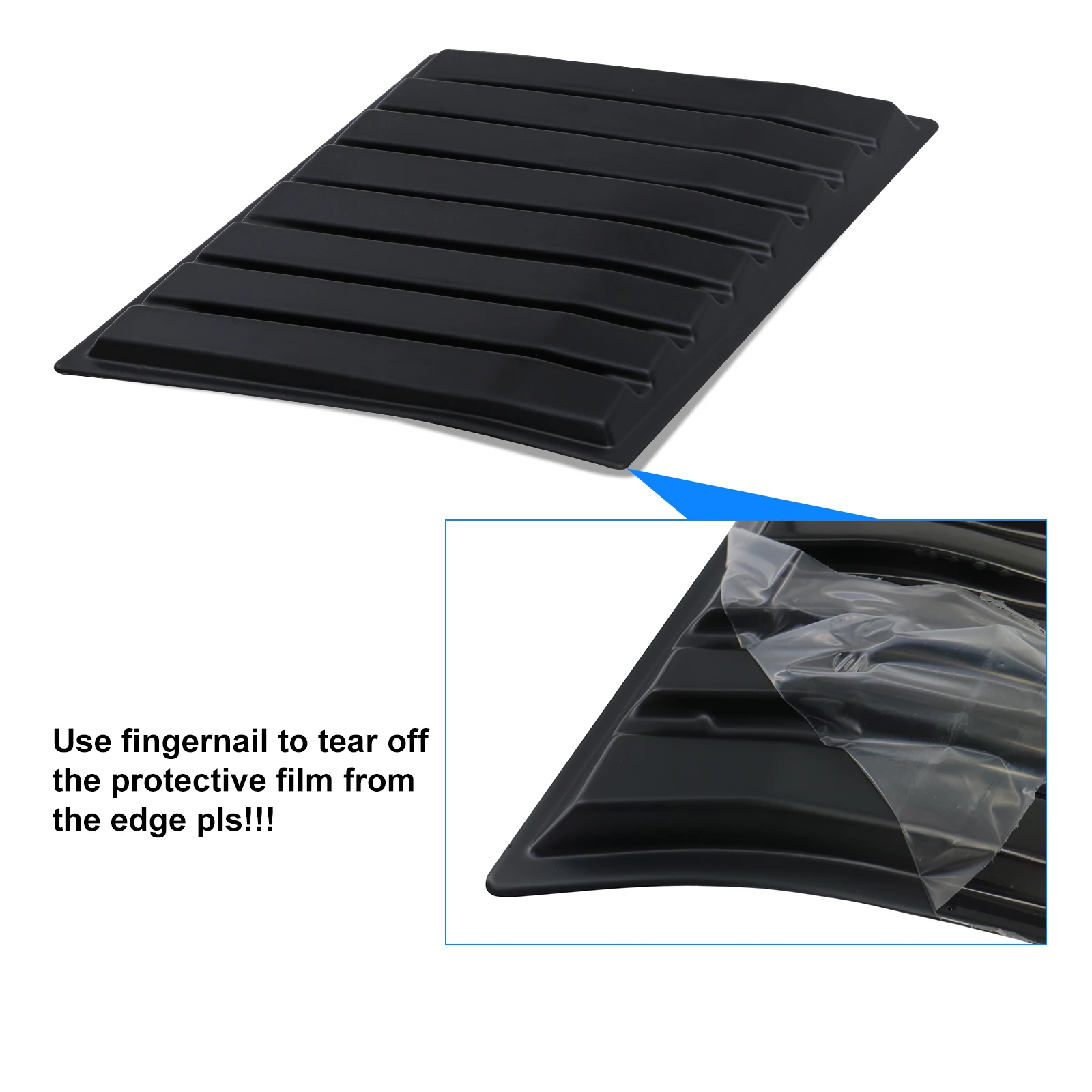 Side Vent Bonnet Hood Scoop Cover For Ford Ranger Raptor 2015 2016 2017 2018 2019 2020 2021 2022 Car Accessories