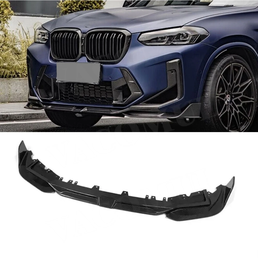 VACOMUL For BMW X3M F97 2022+ Dry Carbon Fiber Front Bumper Lip Spoiler Splitters Head Chin Guard FRP Car Bodykit