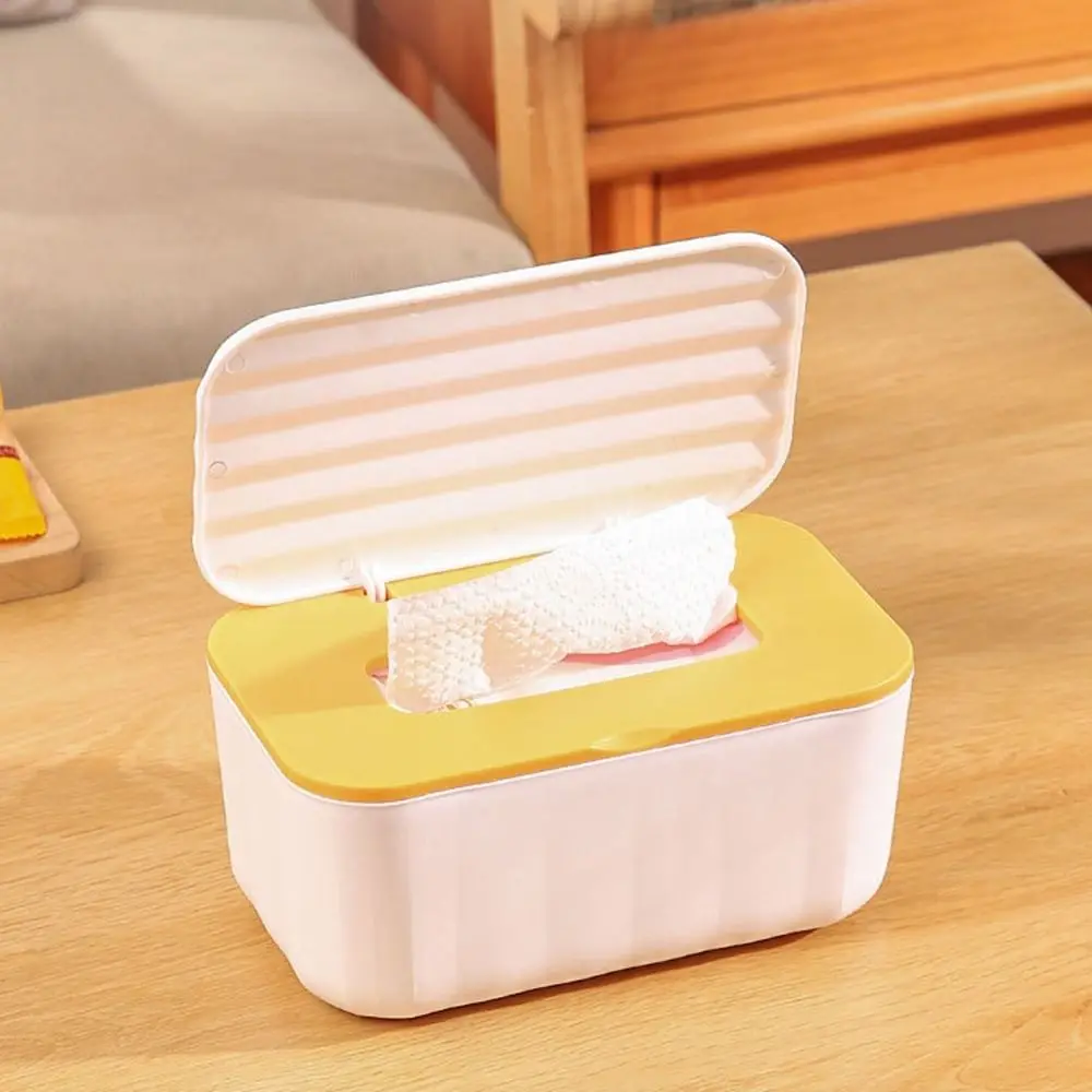 Plastic Dual-purpose Tissue Box Extractive Seat Type/Wall Mounted Wet Wipes Dispenser Refillable with Lid Napkin Paper Case