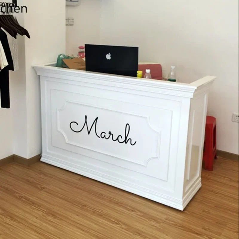checkout page Simple clothing store Bar counter Counter Reception supermarket Front desk checkout page