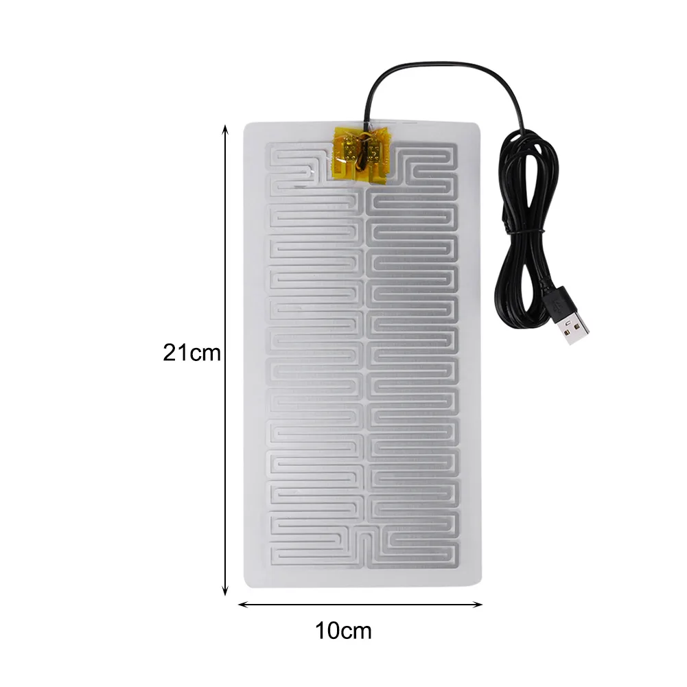 USB 5V 가열 패드 플러그 앤 플레이 따뜻한 플레이트 히터 시트, 마우스 패드 신발 썸네일 6