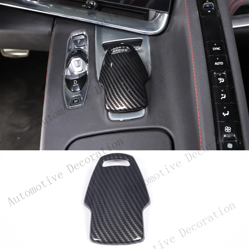Z+ Carbon Fiber ABS Center Console Panel Trim Cover Set Kit For Corvette C8  20-26