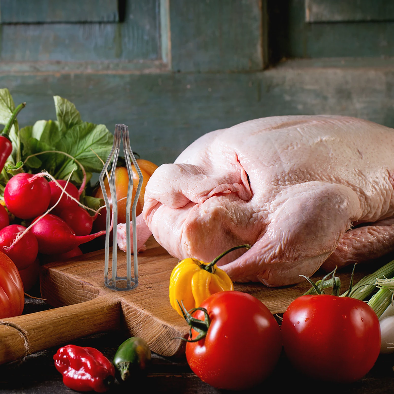 

Stainless Steel Roast Duck Tool Shape-Keeping Device for Peking Duck Prevent Oil Leak Enhance Flavor Grilling Rack for Roast