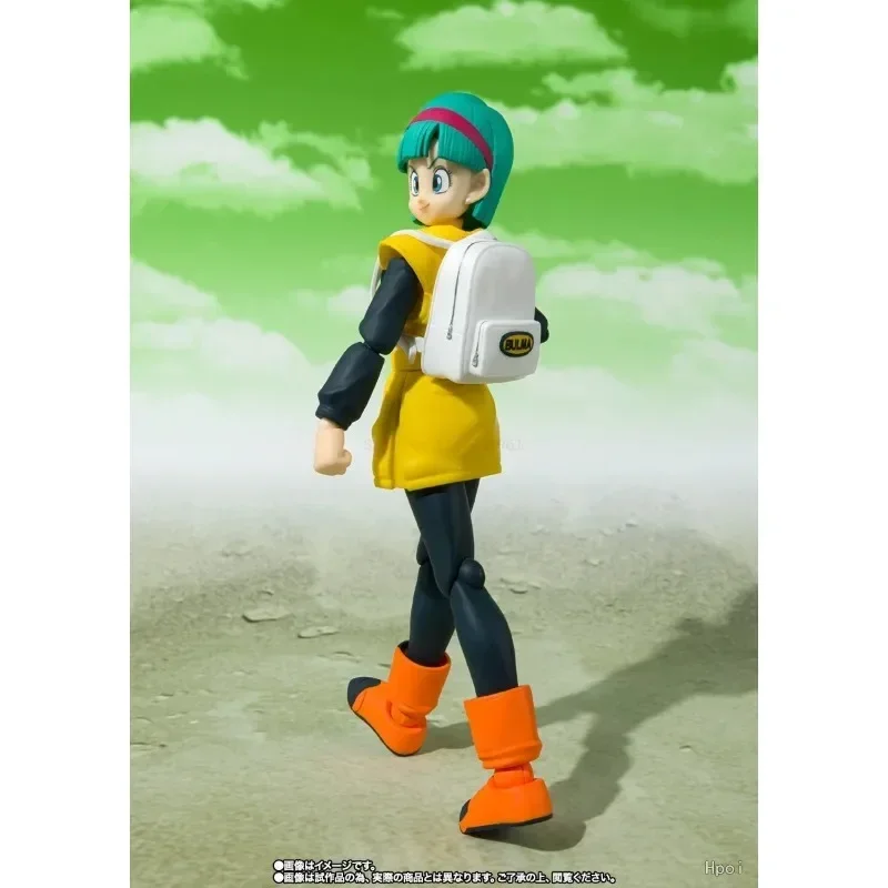 In magazzino Bandai Original Shf Dragon Ball Z Bulma Namekian Anime Action Figure PVC Assembly modelli da collezione giocattoli regali di festa