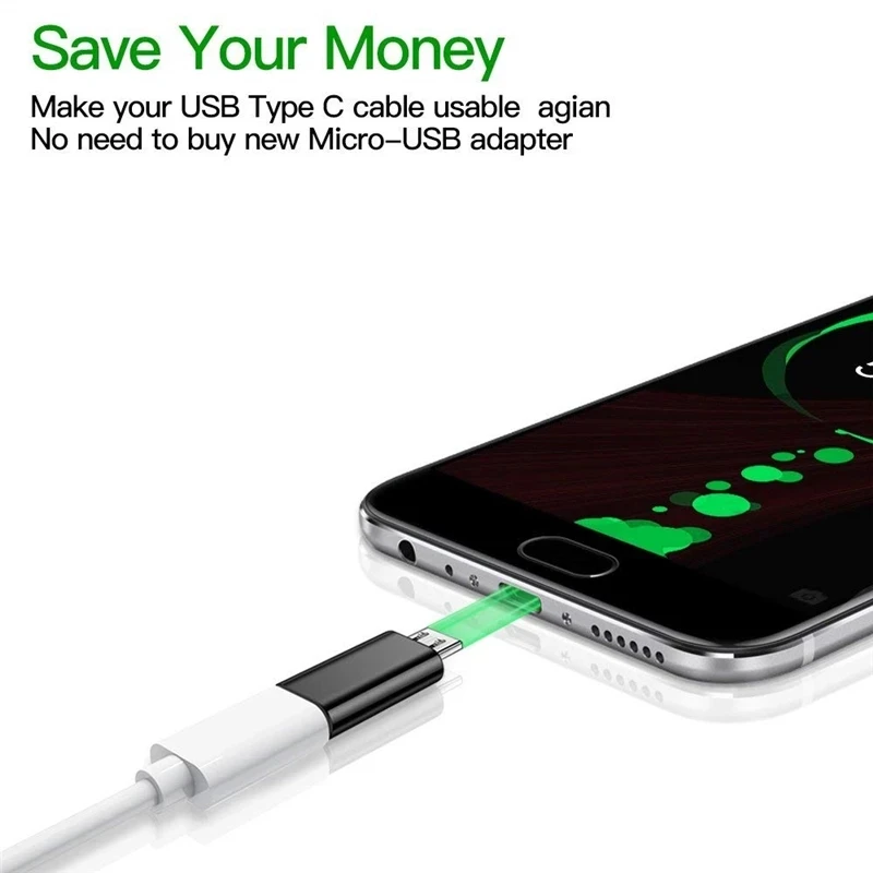 Xiaomi Redmi Huawei 전화 변환기 Type-C 마이크로 USB 충전기 어댑터 용 마이크로 USB 남성 어댑터 커넥터에 USB 유형 C 여성
