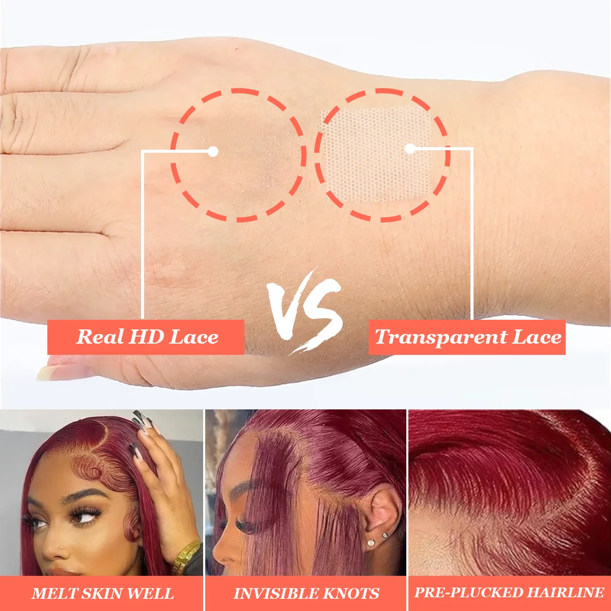 36 дюймов 99J бордовый 220% плотность прямой 13x4 13x6 HD прозрачный кружевной фронтальный парик бразильские человеческие волосы парики для женщин