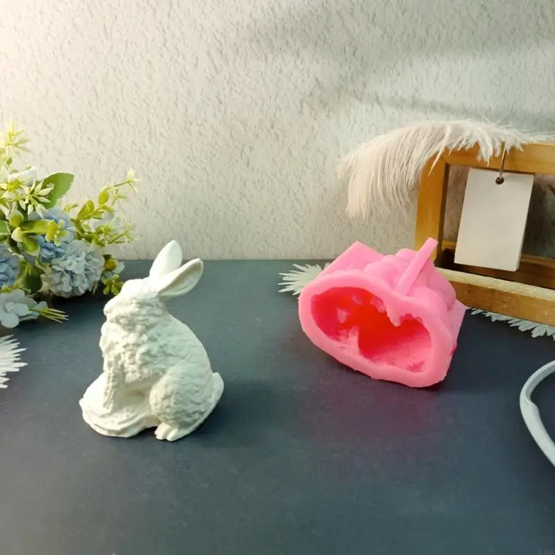 2025 Nuovi stampi in silicone Easter Stampi conigli stampi per getti ornamenti stampi