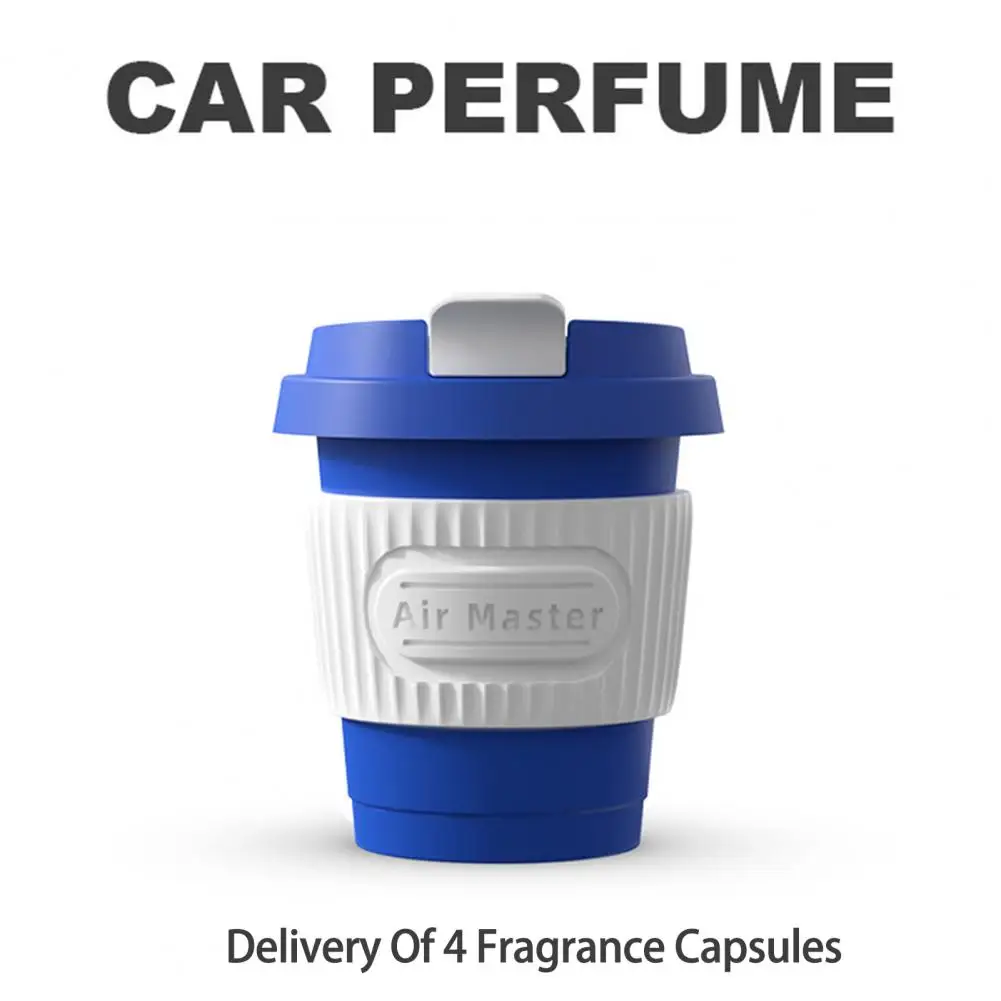 Car Fragrance 1 Set Eco-friendly Replaceable Fragrance-Capsules 4 Various Scents  Plant Fragrance Car Aromatherapy for SUV