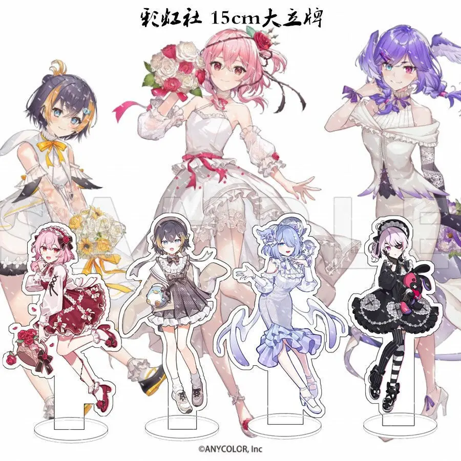 NIJISANJI Vtuber Maria Marionette Acrylic Stand Ornaments Anime Action Figures Cartoon Model Christmas Gifts Girls