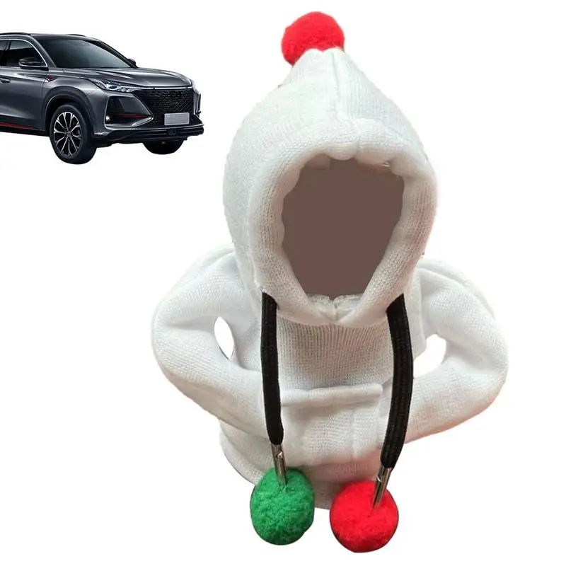 Hoodie Car Gear Shift Cover Automotive Mini Hoodie Shift Knob Cover Funny Gearshift Knob Hoodie For Car Interior Gear Stick