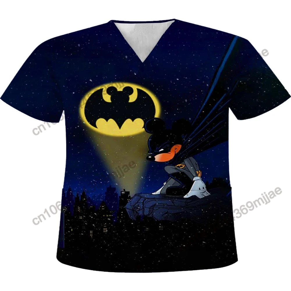 

Disney Women's T-shirts Woman Free Shipping Offer V Neck Pocket T-shirt 2023 Summer Sexy Tops Tees Clothing