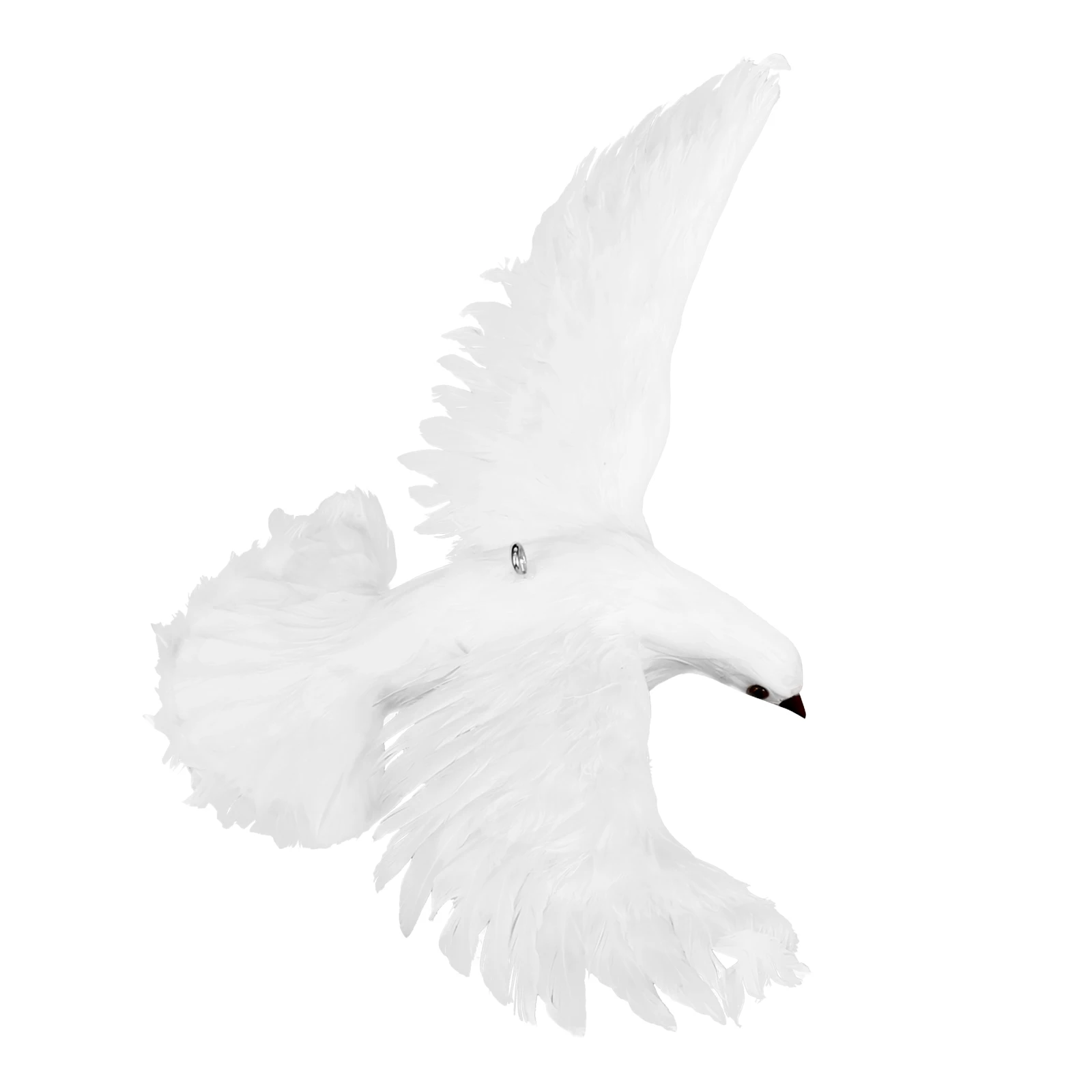 

Flying Resin Pigeon Ornament Artificial Feathered Bird For Garden Lawn Wedding Decoration Lifelike Dove Statue Simulation Bird