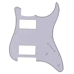 HH 11-Hole Electric Guitar Pickguard Pick Guard Scratch Plate for ST/Sq Style Guitar Parts 3Ply White