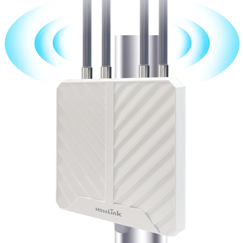 AX1800 WiFi 6 Long Range Outdoor Router Dual Band Access Point Wireless Mesh Extender Booster Wifi AP IP67 Waterproof for Farm