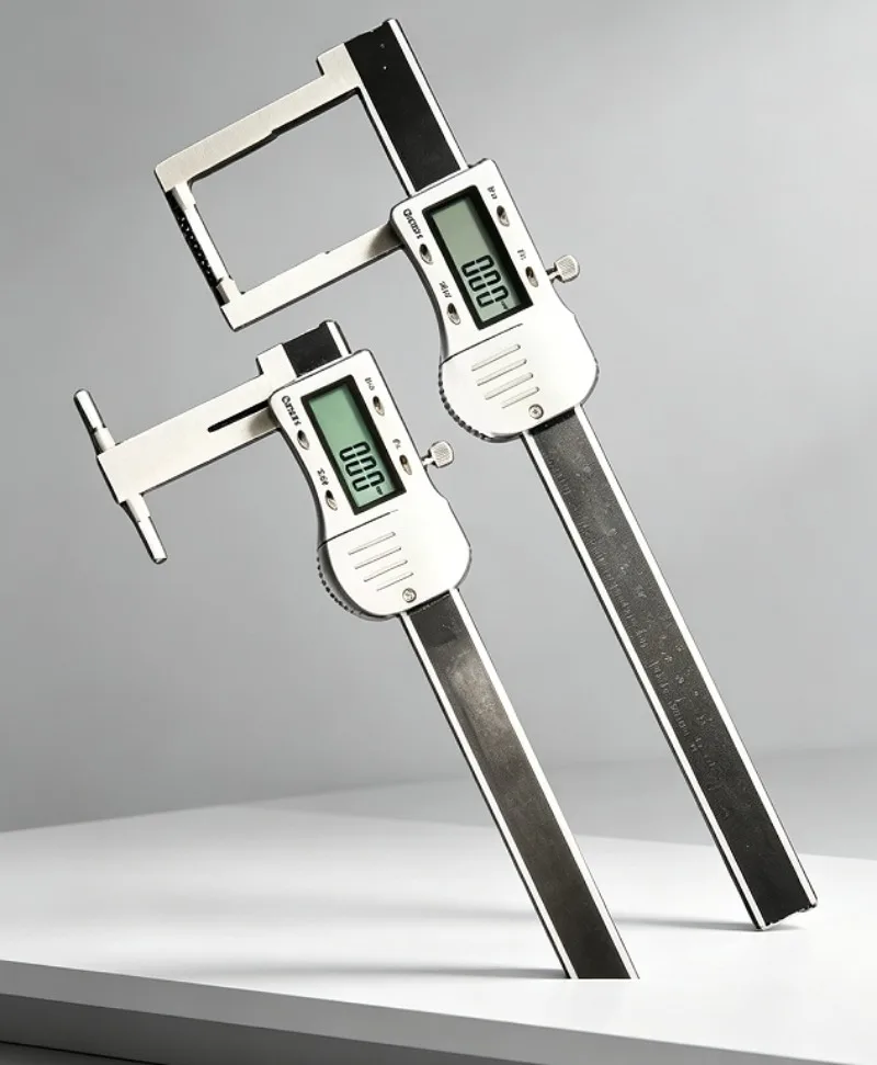 Interchangeable Probe Stainless Steel Digital Tube Thickness Caliper 0-150/300mm for Pipe Wall & Groove Measurement