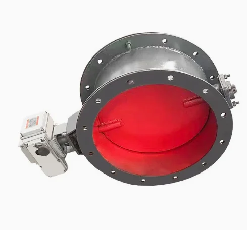 New High-Temperature Electric Air Louvre Valve Stainless Steel Pneumatic Turbine Regulating Butterfly Manual Ventilation Dust