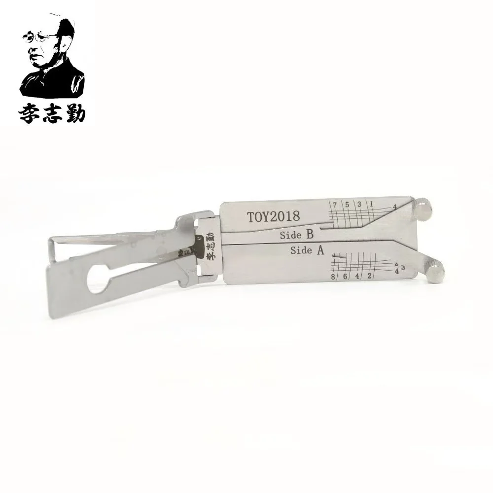 

Декодер и выборка Lishi TOY2018 2 в 1 для шпоночного паза Toyota 2018