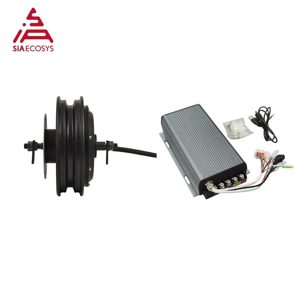 

QS MOTOR/SIAECOSYS Powerful 3000W 10x3.5inch In-Wheel Hub Motor With MQ Sabvoton SVMC 72150 Controller