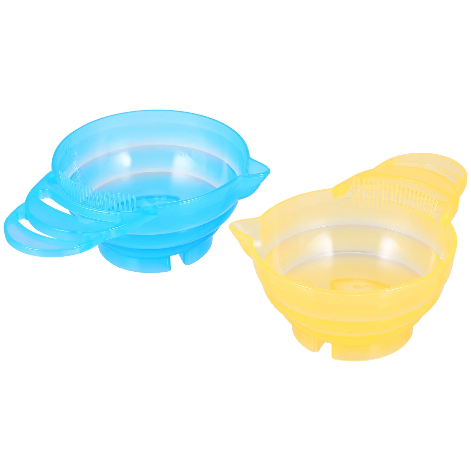 10 قطع من وعاء ألوان الشعر غير القابل للكسر، تصميم قابل للتكديس لصالونات التجميل ووعاء صبغ الشعر المريح بنفسك