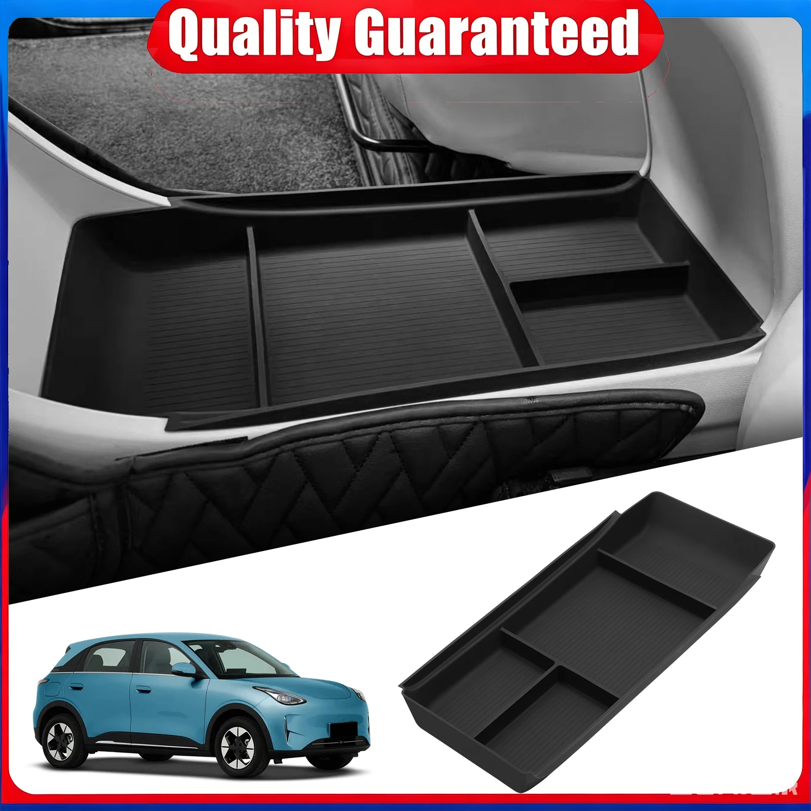 Car Central Lower Layer Tray Silicone Console Storage Box Organizer Accessories Tidying For Geely EX2 2025 2026