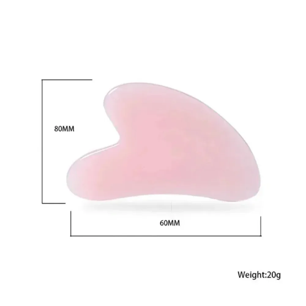 Raspador de cuarzo rosa de resina Natural, tablero Gua Sha para masaje antiarrugas, Lifting Facial, belleza corporal, Spa