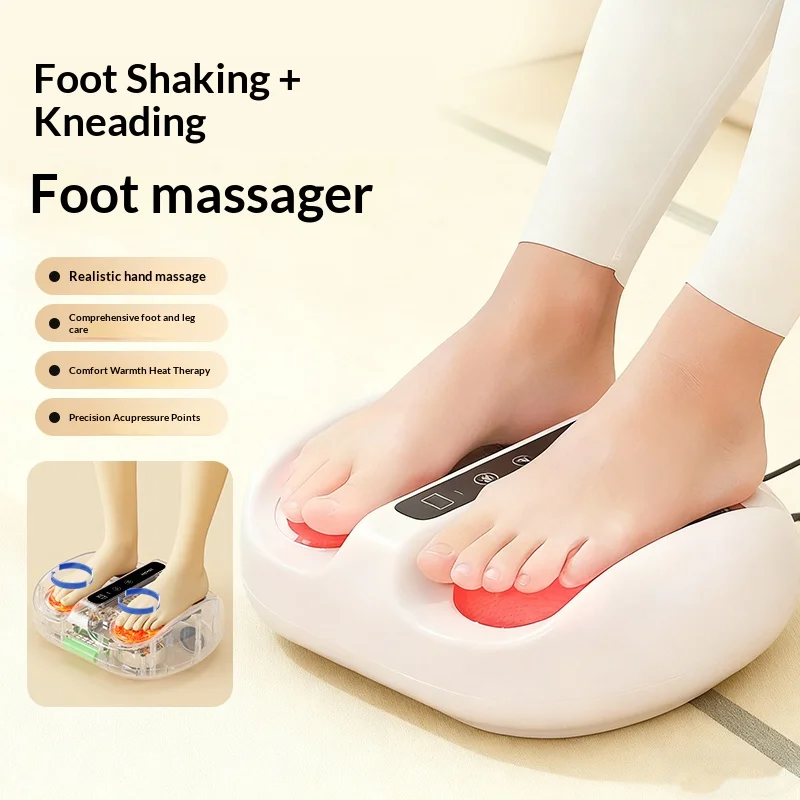 Multifunctional Foot Massager with Vibration Rotation Hot Compress Calf Leg Muscle Relaxation Fascia Massage Wireless Use Gift