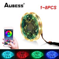 Control Rgb Strip Lights 10m 5m Lamp Night Light Non-waterproof Usb Strip Lights 50000 Hours Ribbon Diode 5v