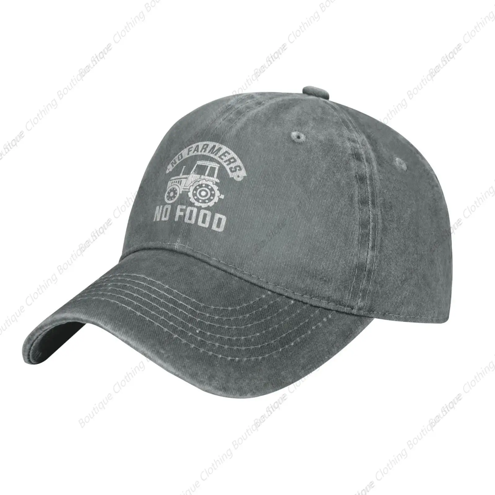 

Farming Truck Cool No Farmer No Food Tractor Gifts Baseball Hats for Men Women Gray Cowboy Hat Trucker Hat Sun Hats