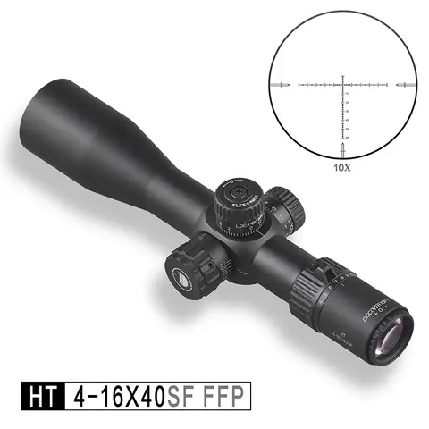 DISCOVERYOPT HT 4-16X40SF Compact FFP  Riflescope Sniper AirGun Illuminated Scope First Focal Plane Sight Applies To AR 15 .308
