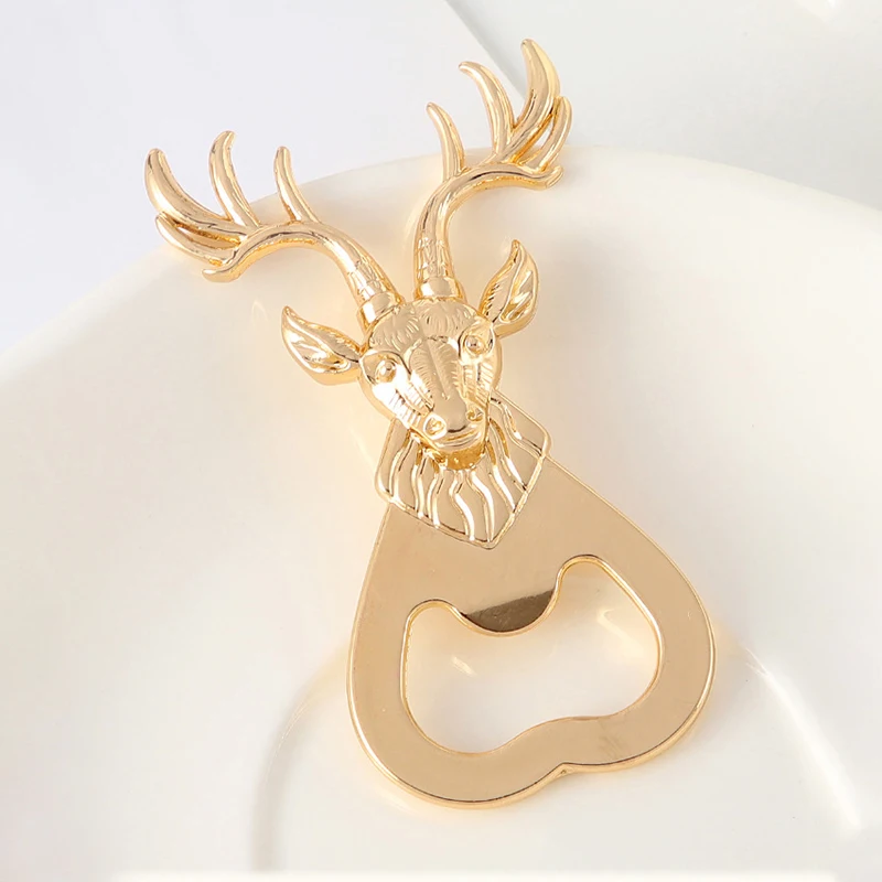 Creative Metal Deer Bottle Opener Portable Beer Can Opener Wine Bottle Opener Outdoor BBQ Opener Kitchen Tool view 3