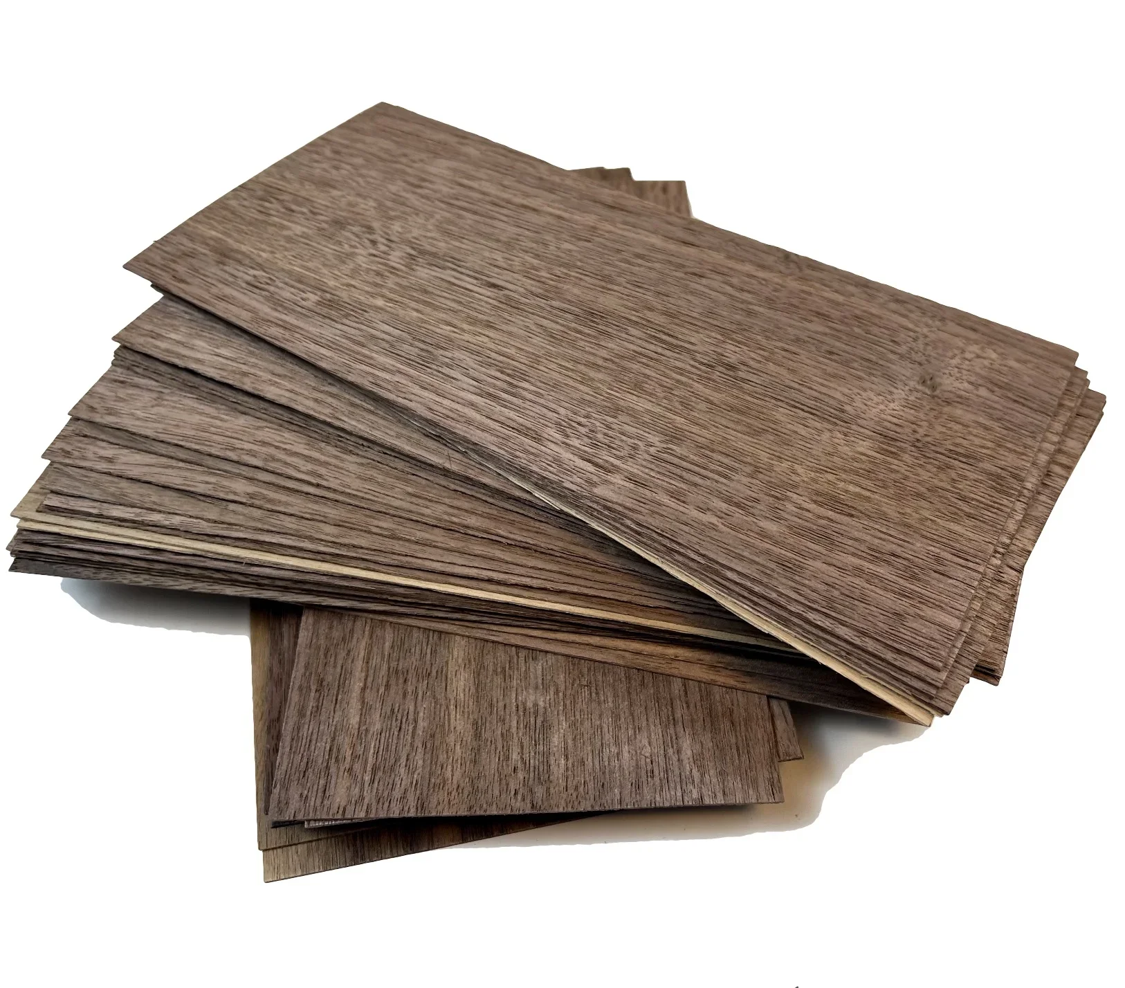 

10pcs/lot L:230x110x1mm Natural Wood Black Walnut Chips DIY Craft Thin Wood Veneer Sheets Marquetry Material