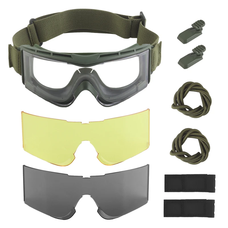 

Outdoor Shooting Goggles Windproof Dustproof Outdoor Motorcycle Hiking Sports Protection Eyewear Airsoft CS Tactical Glasses