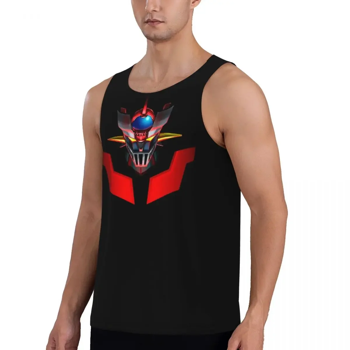 Quick Dry Nordic Mazinger Z Anime UFO Robot Sofa Grendizer Goldorak Gym Tank Muscle Sleeveless Shirt Bodybuilding Vest