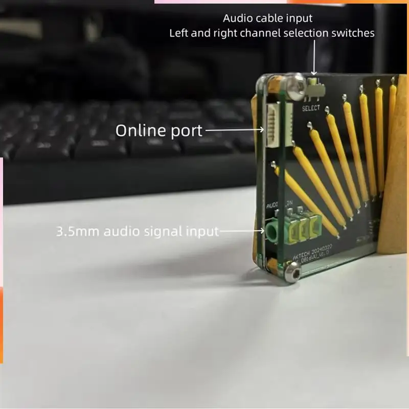 

A92Z DIY Ретро-индикатор уровня Светодиодный музыкальный спектр Светодиодный индикатор уровня звука Пикап Ритм-свет с голосовым управлением