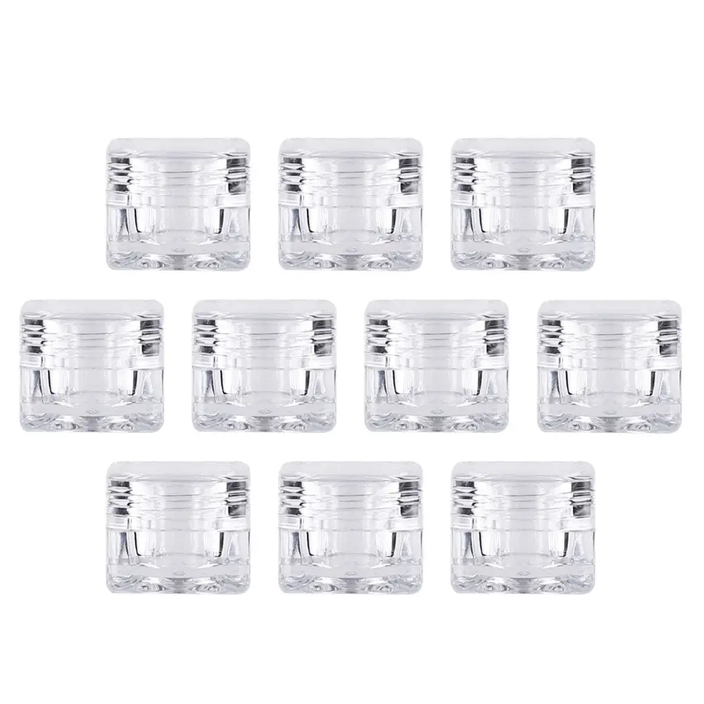 

10 шт. портативных баночек для крема, маленькие многоразовые контейнеры для хранения, флаконы-диспенсеры для путешествий, для шампуня, лосьона, масел