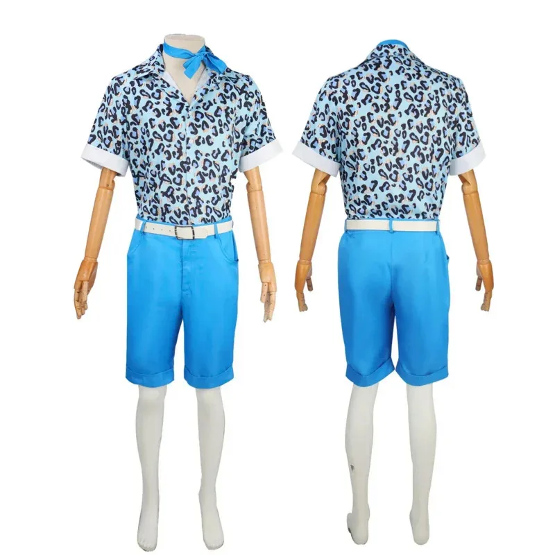 Sky02 Barbi คอสเพลย์ผู้ใหญ่ Ken เครื่องแต่งกายสีฟ้าเสื้อคาวบอยสั้นเครื่องแต่งกายฮาโลวีน Carnival Party Proms เครื่องแต่งกายสําหรับ Men88Ji #