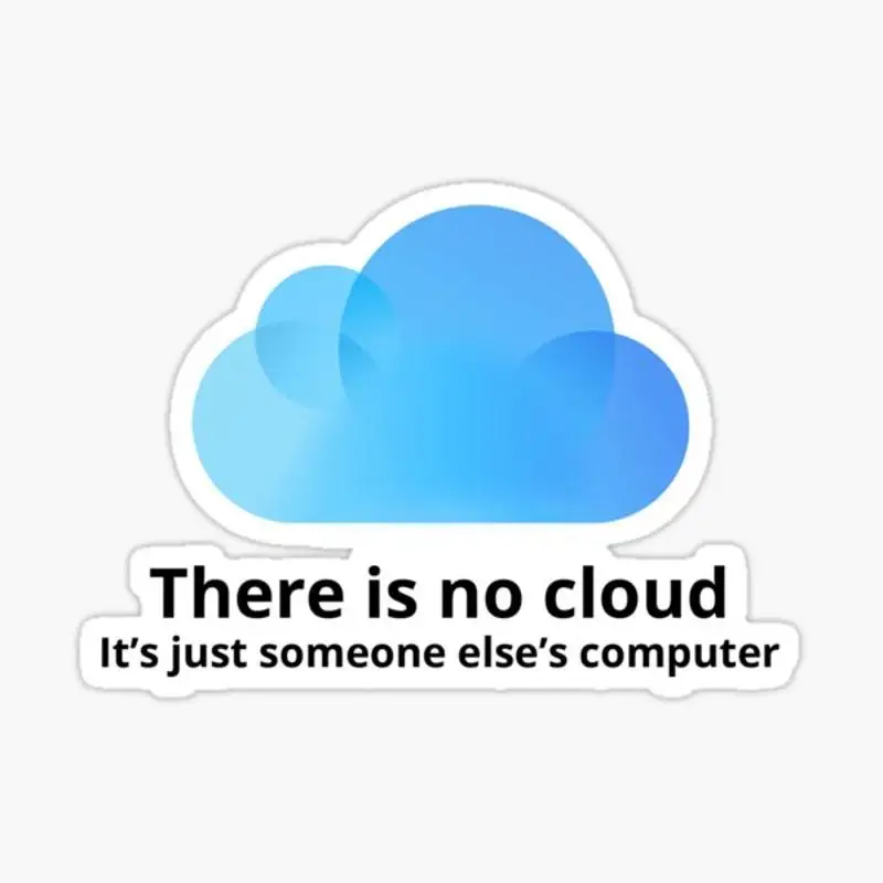 There is no cloud Sticker for Laptop Decor Bedroom Car Cute Cartoon Art Fashionable Public Suitcase